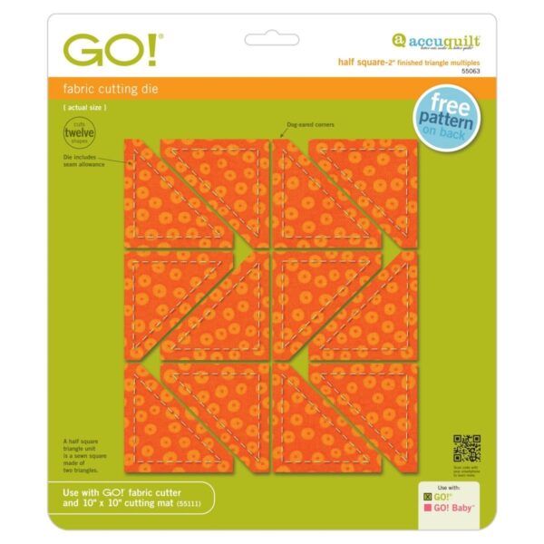 GO! Half Square-2 Finished Triangle-Multiples